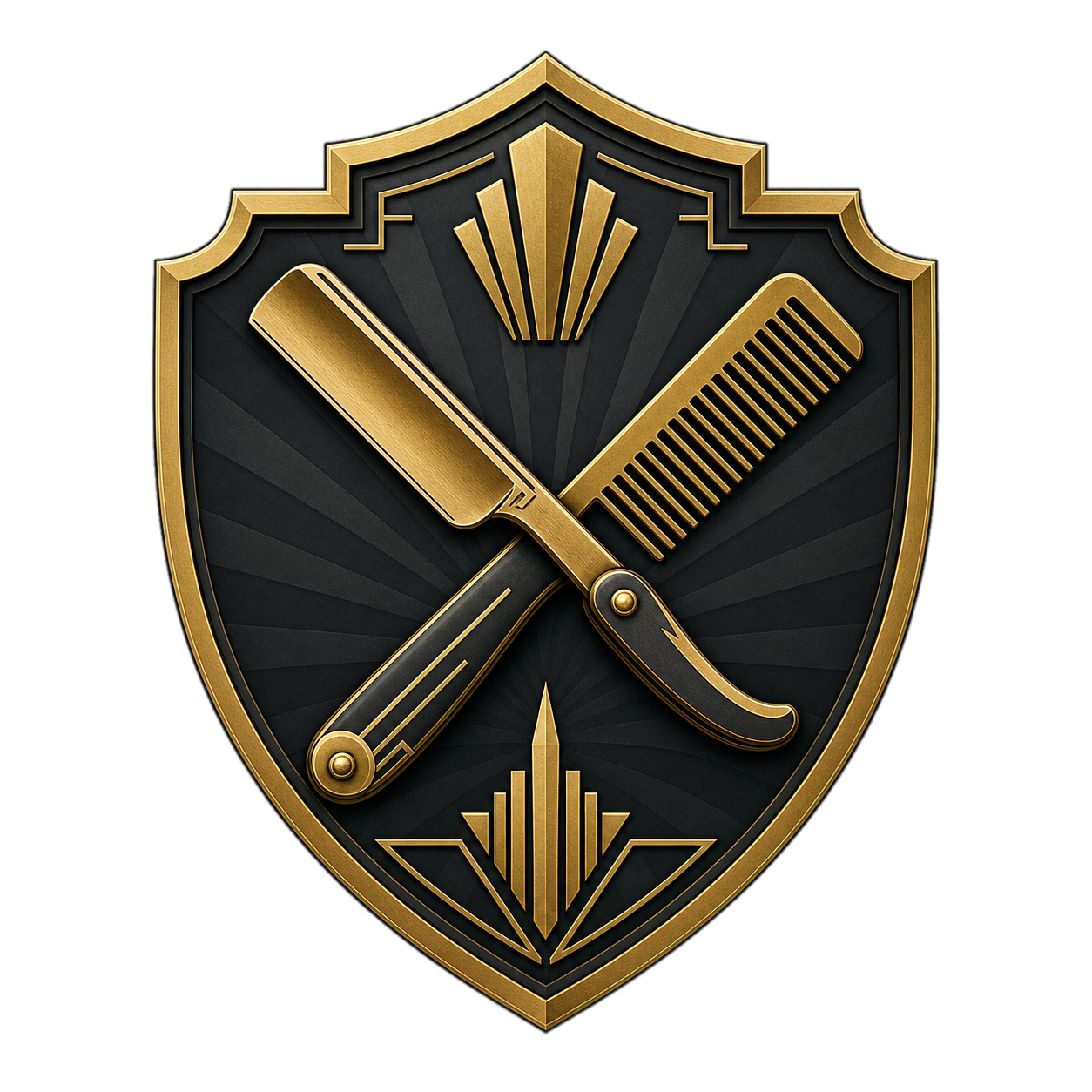 Brass & Ash Barber Co. graphic mark