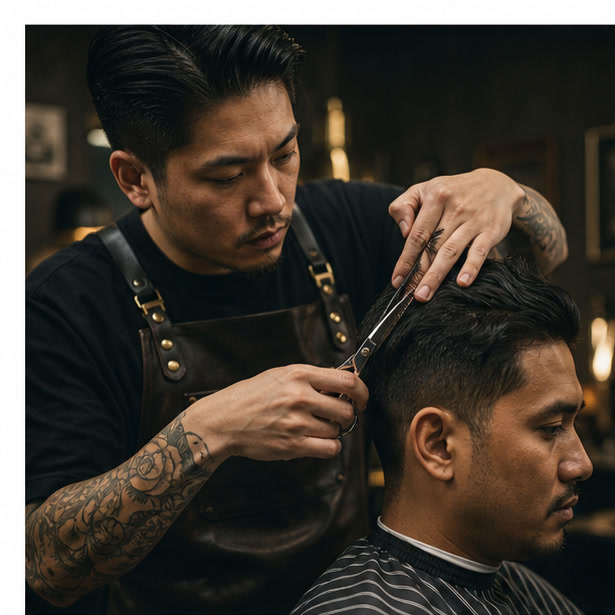 Brass & Ash Barber Co. featured work